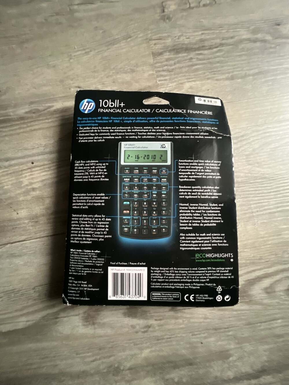 HP 10bII+ Financial Calculator - Picture 2 of 2